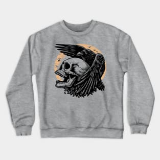 Raven and Skull Crewneck Sweatshirt